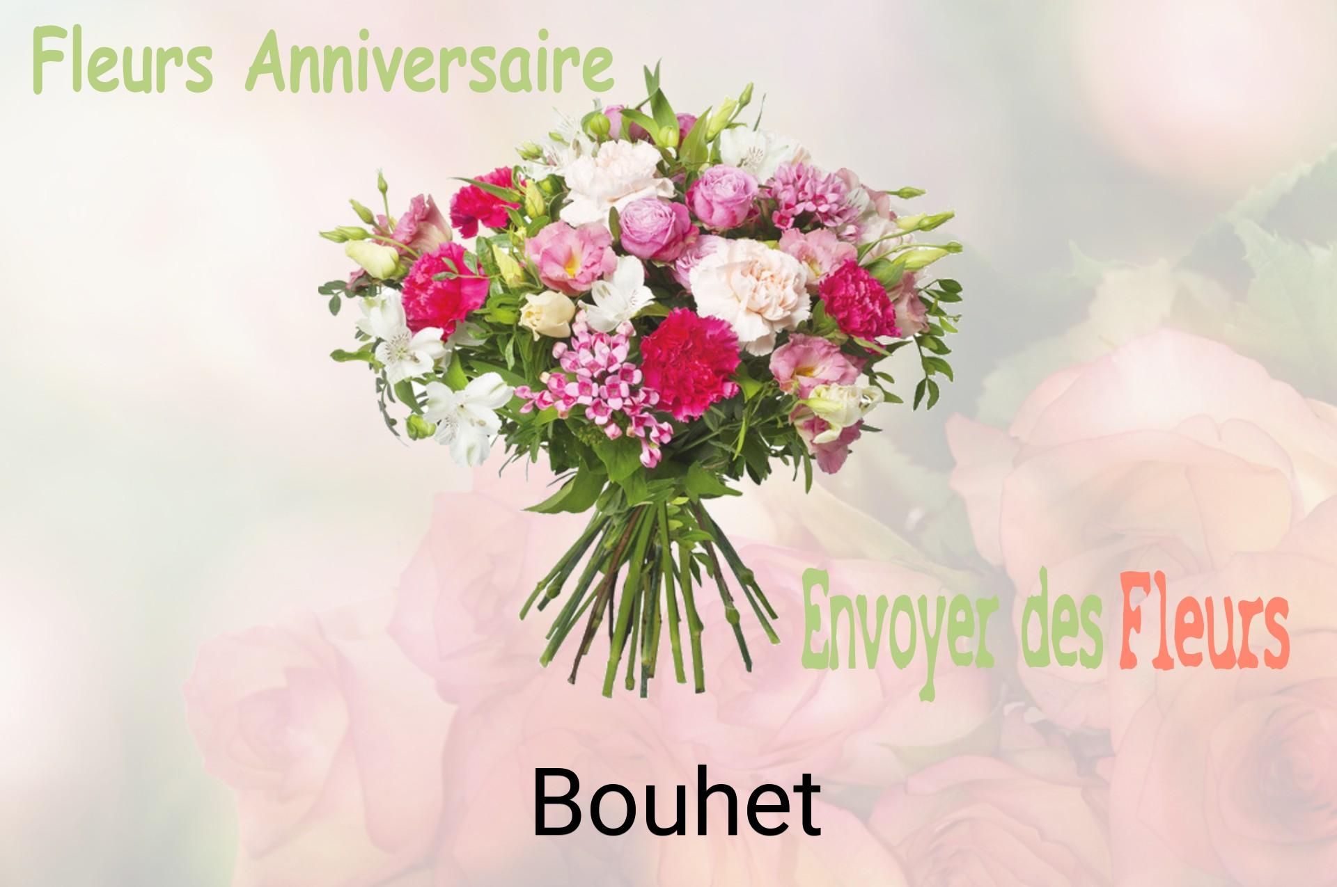 Bouquet de fleurs d’anniversaire livré à Bouhet