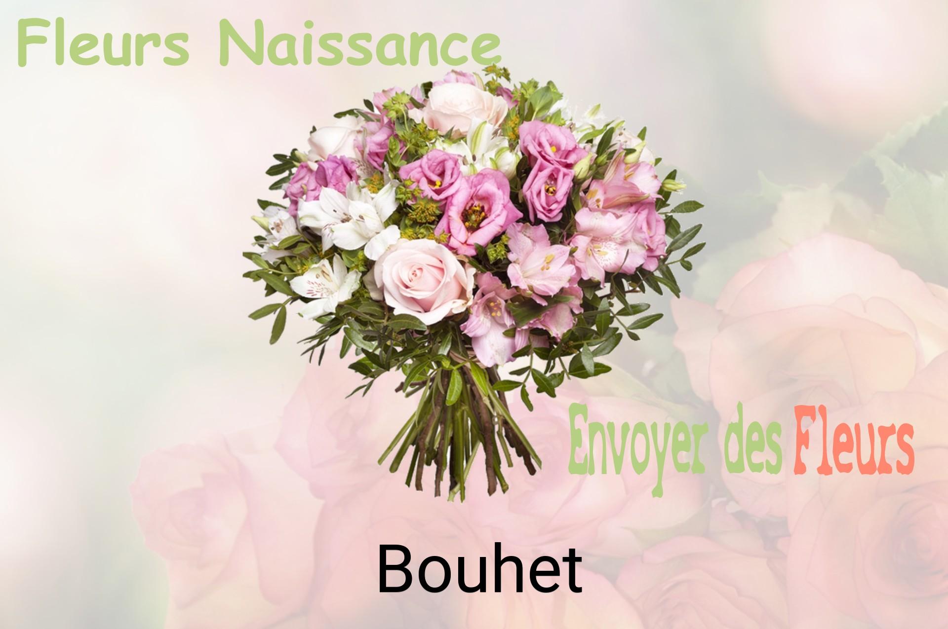 Bouquet de fleurs de naissance livré à Bouhet